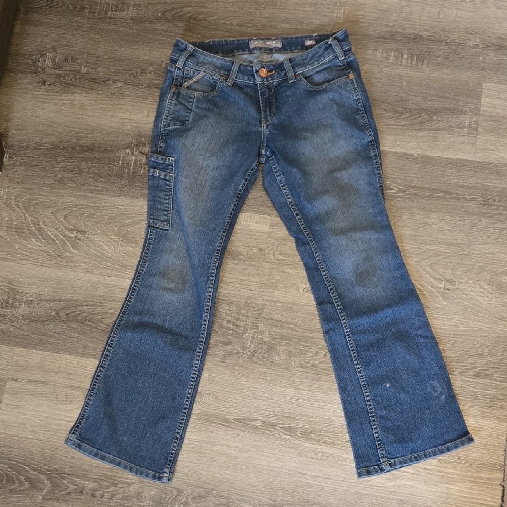 Ariat Rebar Mid Rise Denim Bootcut Jeans